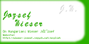 jozsef wieser business card